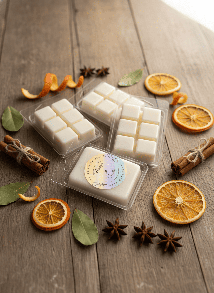 wax melt de naranja y canela