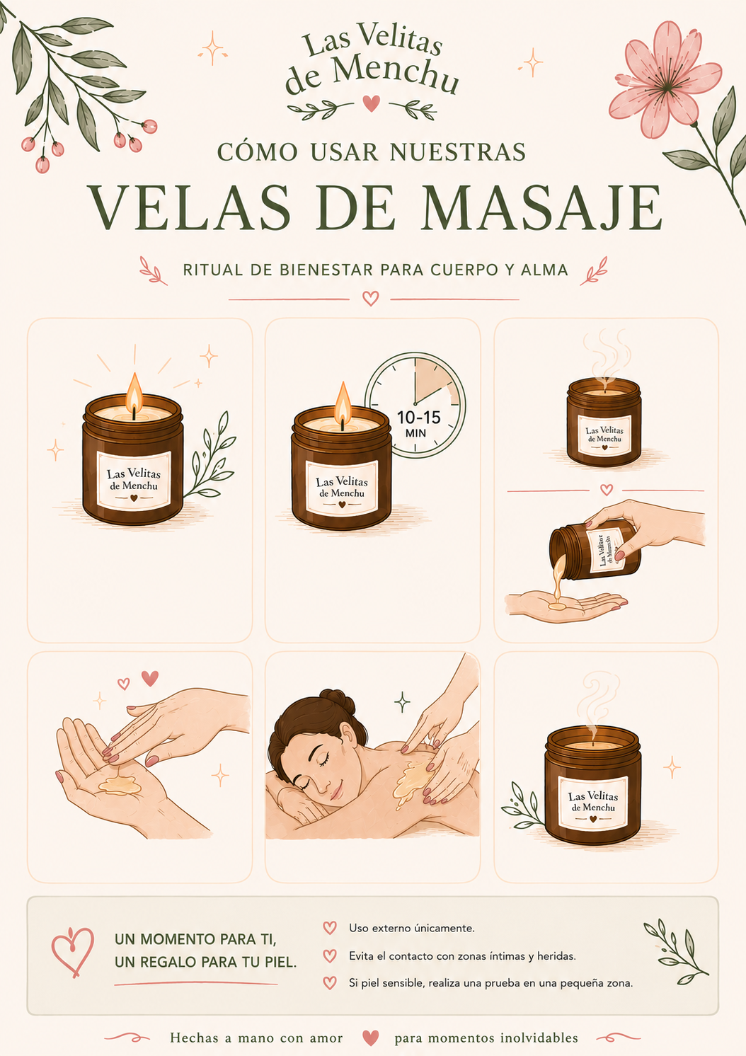 Velas para Masaje de Chocolate