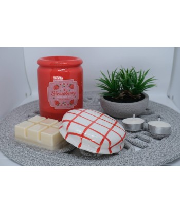 Quemador Tarro de Mermelada de Fresa