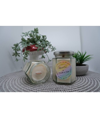 Vela de leche de coco y vainilla de tahití