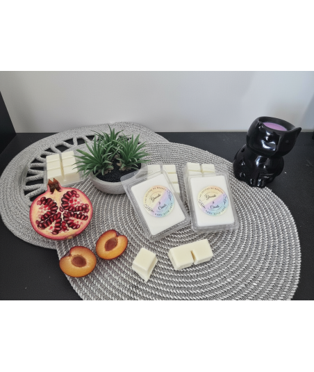 Wax melt de granada y ciruela: fragancia afrutada, vibrante y elegante
