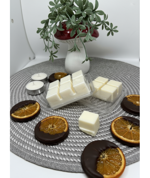 wax melts con olor a chocolate con naranja