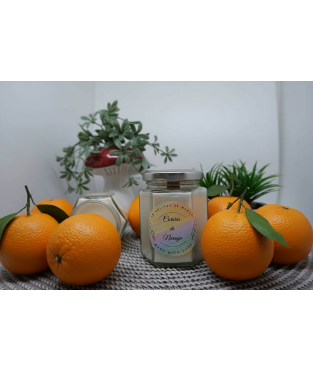 vela de Caricias de naranja