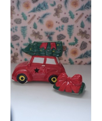 Quemador Coche con Árbol de Navidad