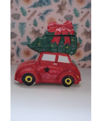 Quemador Coche con Árbol de Navidad