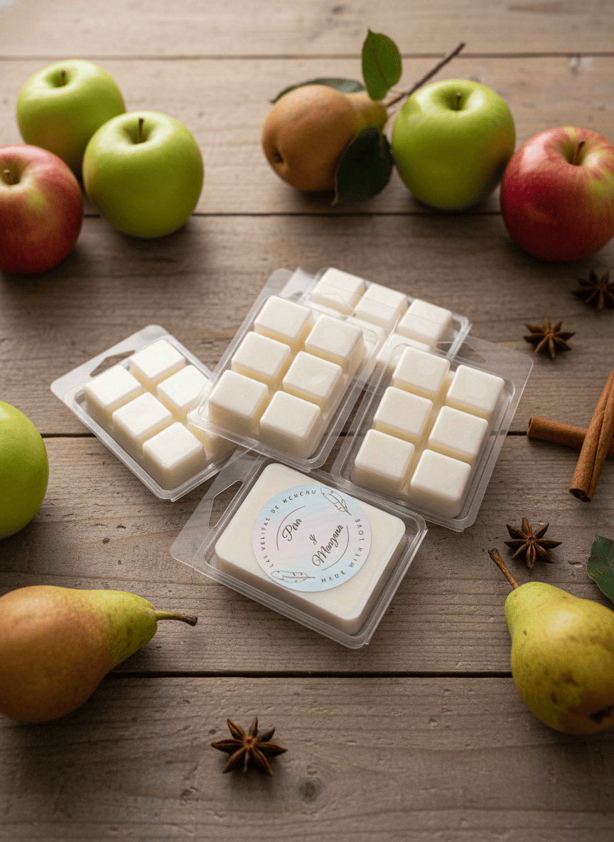 wax melt cremoso de pera y manzana