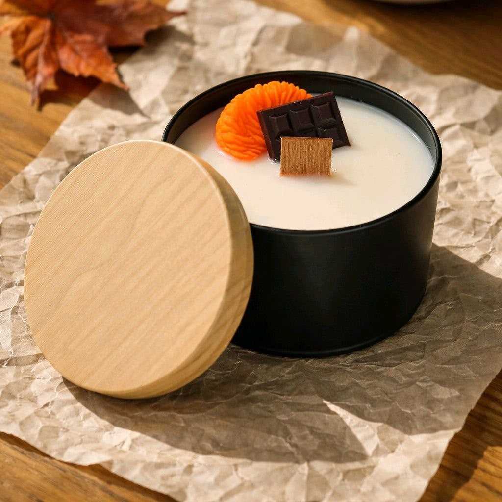 vela de chocolate con naranja las velitas de menchu