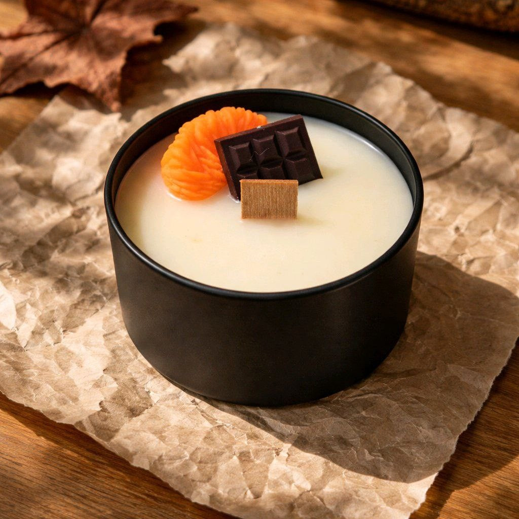 vela de chocolate con naranja las velitas de menchu