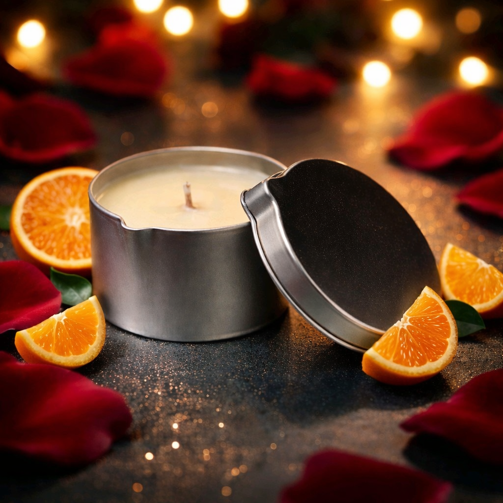 vela de masaje de naranja