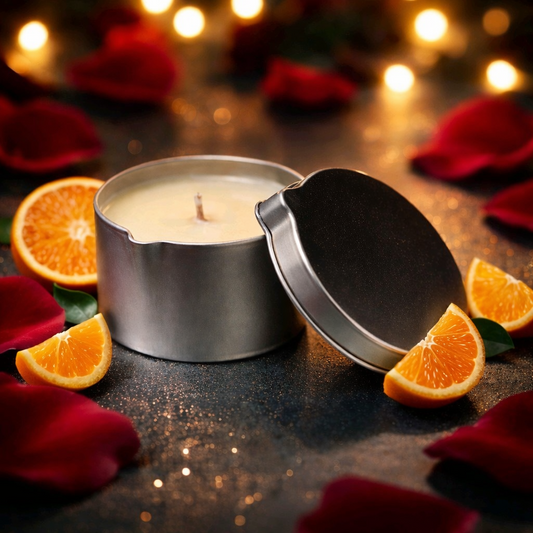 vela de masaje de naranja