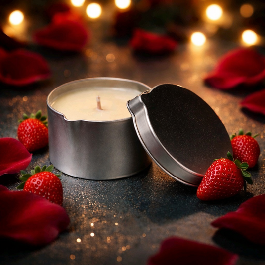 vela de masaje fresas dulces
