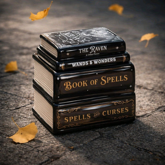 quemador libros de hechizos 