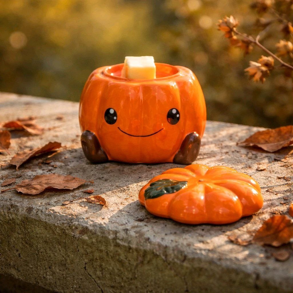 quemador calabaza sonriente