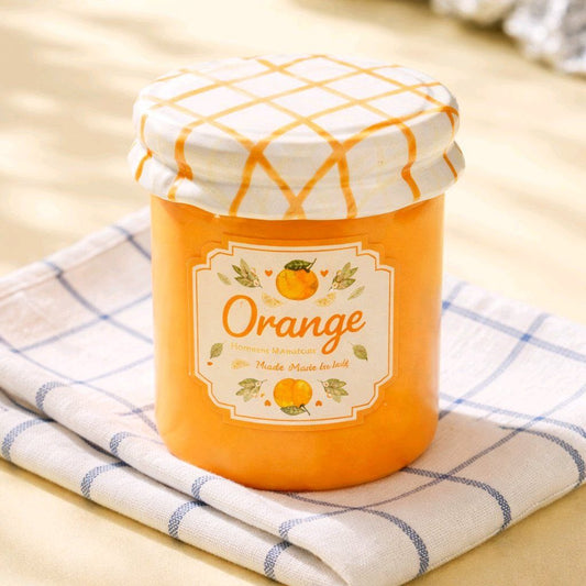 quemador tarro de mermelada de naranja