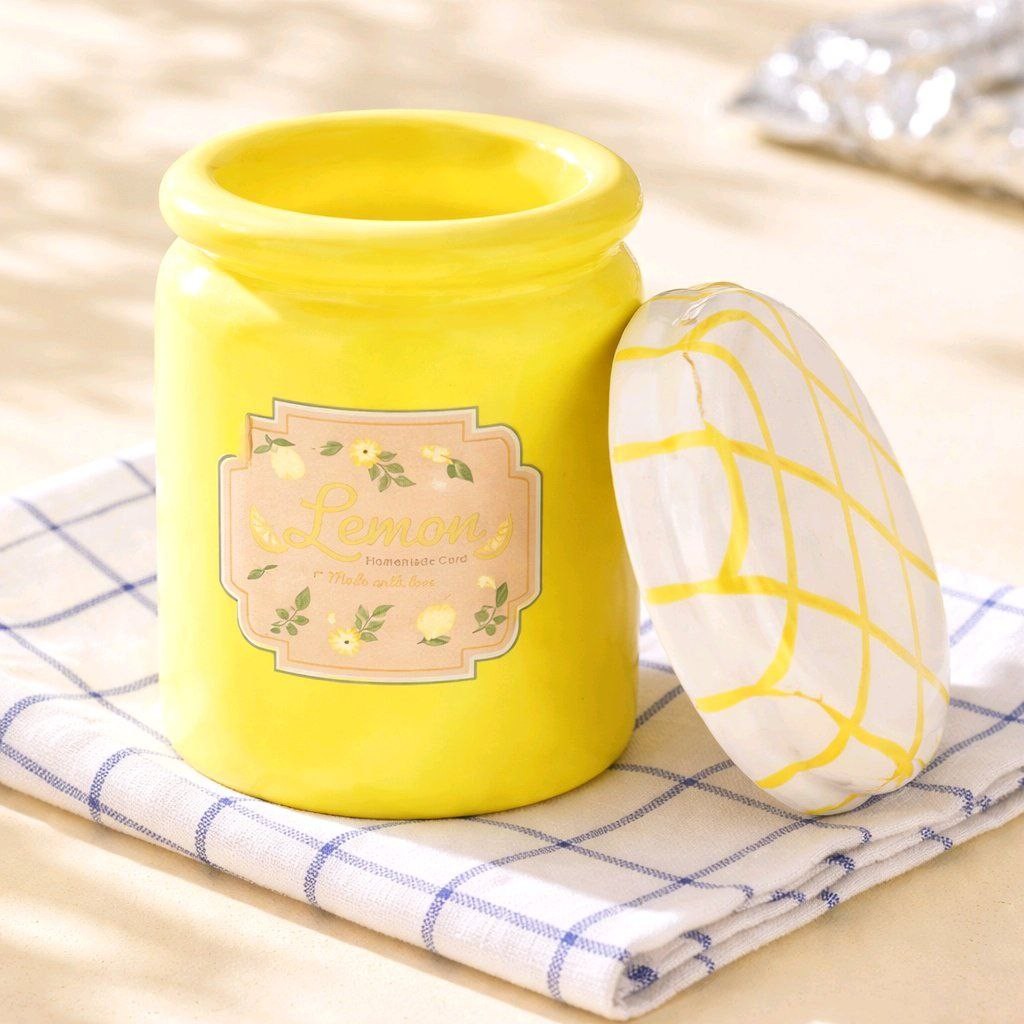 quemador tarro de mermelada de limón