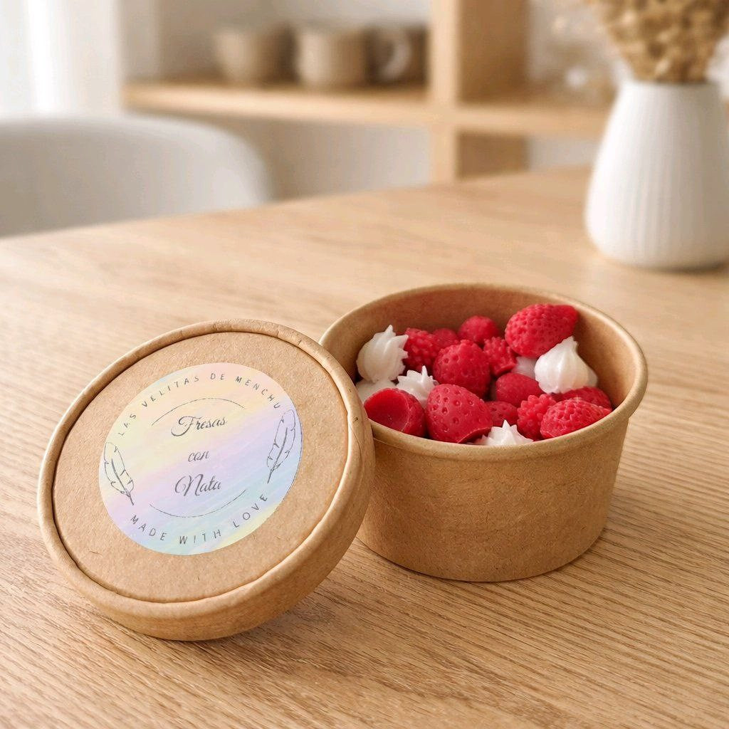 wax melt fresas con nata