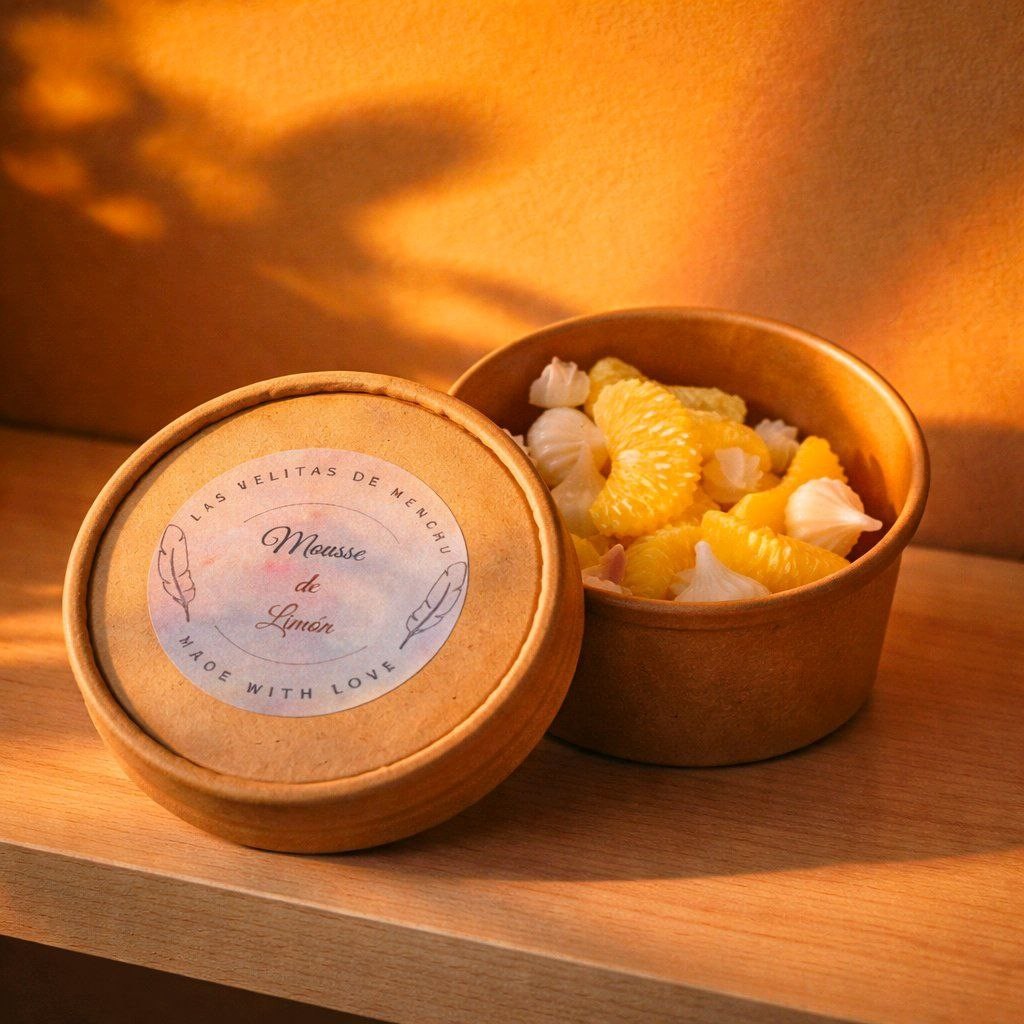 wax melt de mousse de limón