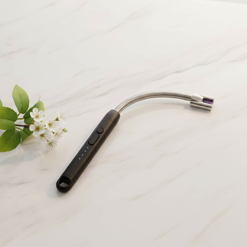 Mechero Flexible sobre mármol