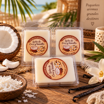 Wax Melts Leche de Coco y Vainilla