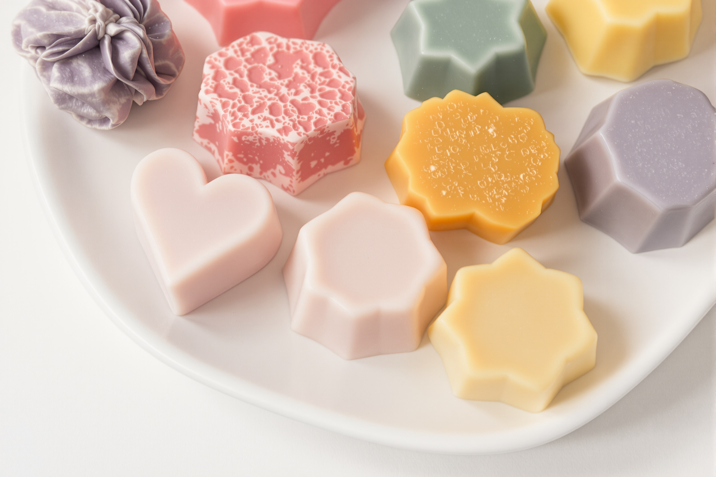 Cubos de wax melts de soja en quemador eléctrico
